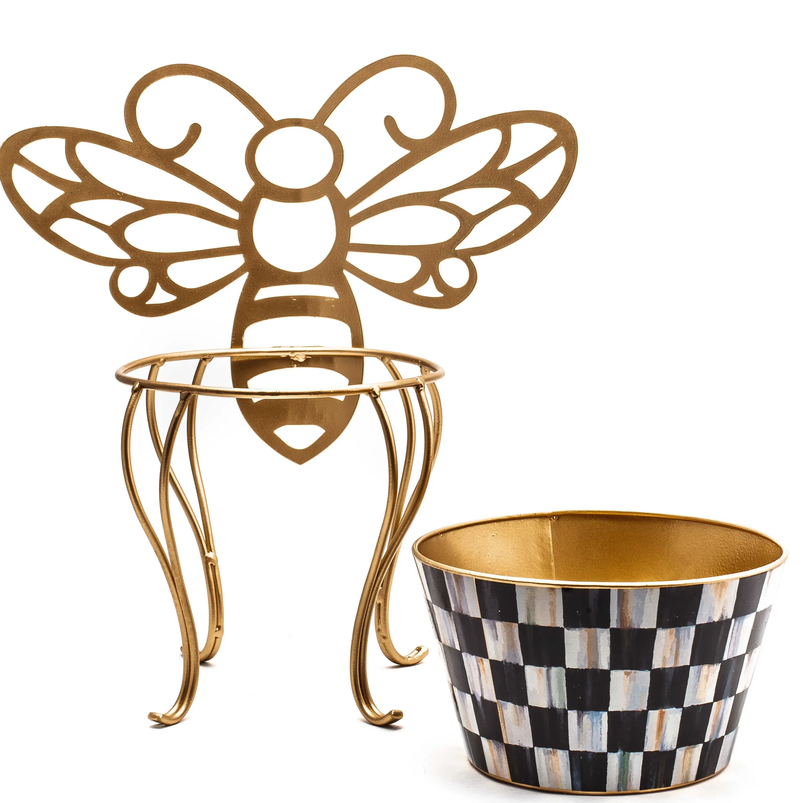 Spring|Outdoor|MacKenzie-Childs Queen Bee Plant Holder