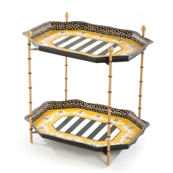 Room Accents|Bar Entertaining|MacKenzie-Childs Queen Bee Tray Table
