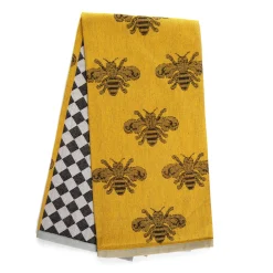 Kitchen & Table Linens|MacKenzie-Childs Queen Bee Woven Dish Towel