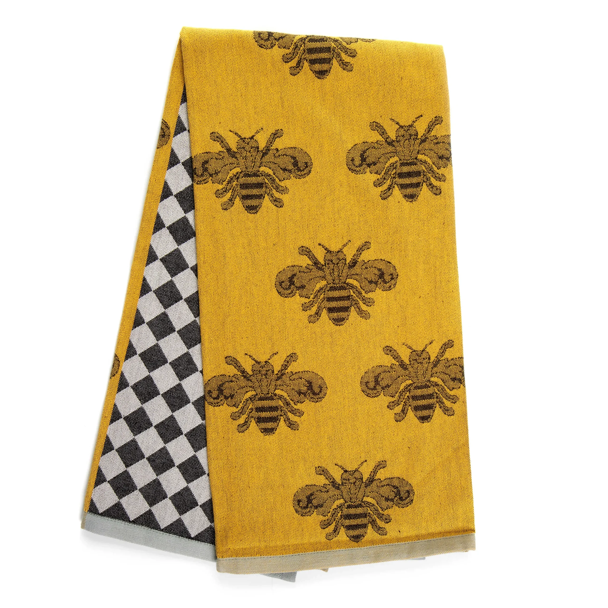 Kitchen & Table Linens|MacKenzie-Childs Queen Bee Woven Dish Towel