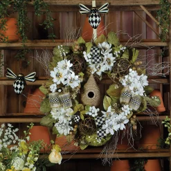 Spring|Outdoor|MacKenzie-Childs Queen Bee Wreath Hanger