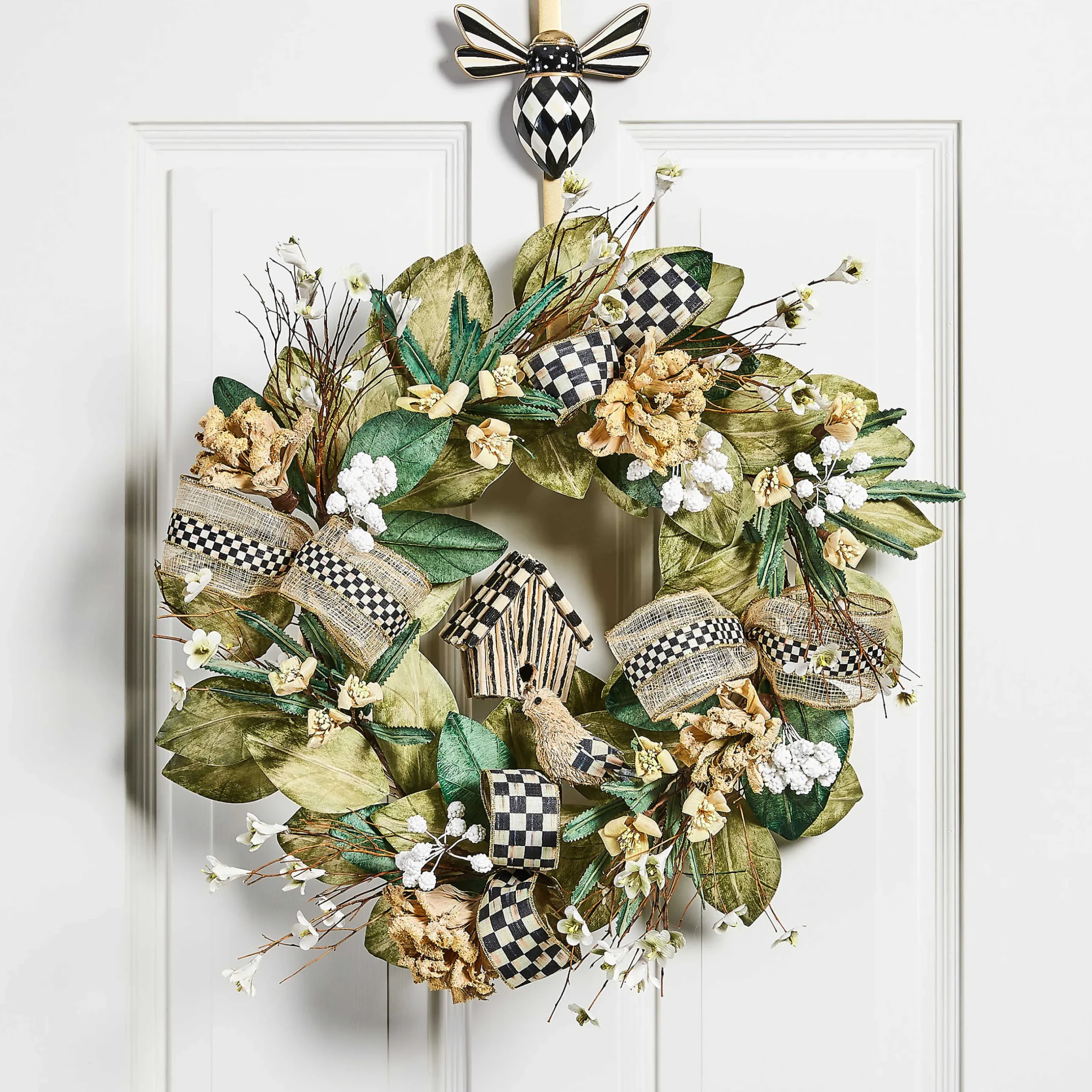 Spring|Outdoor|MacKenzie-Childs Queen Bee Wreath Hanger