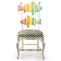 Dining Room & Kitchen|MacKenzie-Childs Rainbow Fish Chair