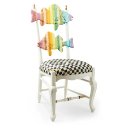 Dining Room & Kitchen|MacKenzie-Childs Rainbow Fish Chair