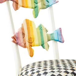 Dining Room & Kitchen|MacKenzie-Childs Rainbow Fish Chair