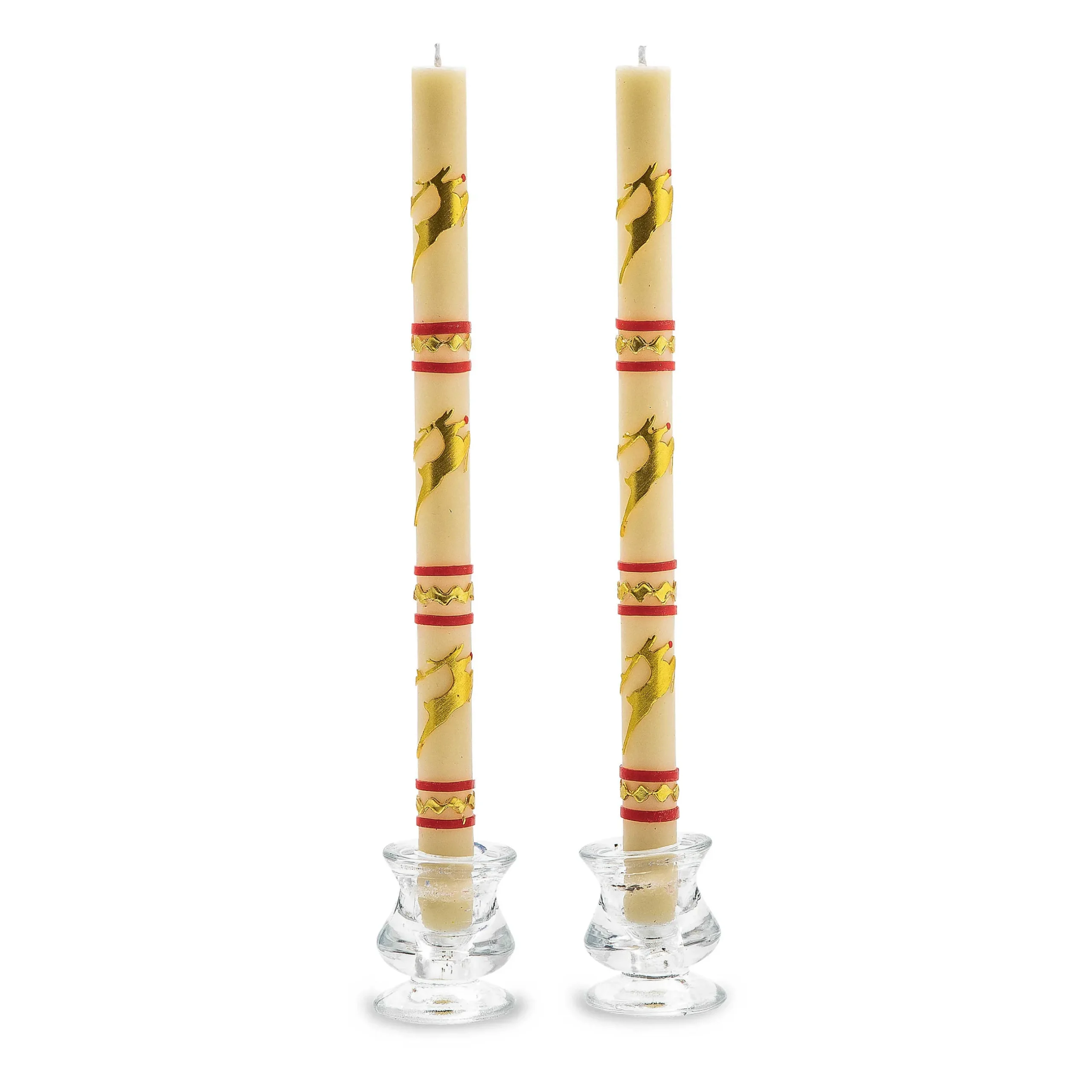 Holiday|Candles & Fragrances|MacKenzie-Childs Reindeer Dinner Candles, Set of 2
