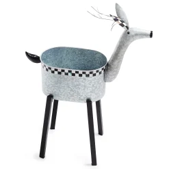 Holiday|Outdoor|MacKenzie-Childs Reindeer Galvanized Metal Planter