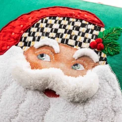 Holiday|Pillows, Throws, & Cushions|MacKenzie-Childs Retro Santa Throw Pillow