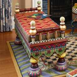 Entryway Furniture|Living Room|MacKenzie-Childs Ridiculous Bench