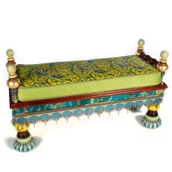 Entryway Furniture|Bedroom|MacKenzie-Childs Ridiculous Peacock Bench