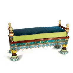 Entryway Furniture|Bedroom|MacKenzie-Childs Ridiculous Peacock Bench