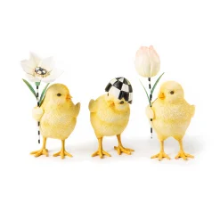 Easter|Spring|MacKenzie-Childs Rose Garden Chicks, Set of 3