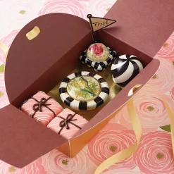 Finishing Touches|MacKenzie-Childs Rose Petit Four Square Knob