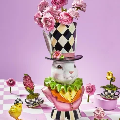 Easter|Spring|MacKenzie-Childs Rose Rabbit Planter