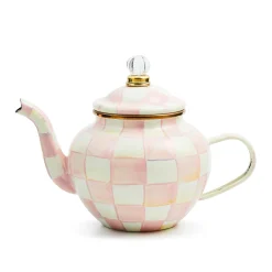 The Coffee Shop|Fall Entertaining|MacKenzie-Childs Rosy Check 4 Cup Teapot