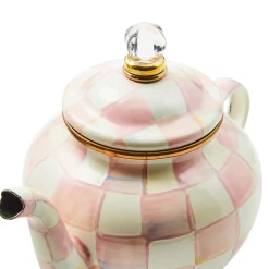 The Coffee Shop|Fall Entertaining|MacKenzie-Childs Rosy Check 4 Cup Teapot