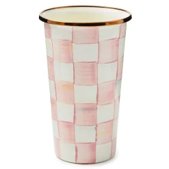 Fall Entertaining|Drinkware|MacKenzie-Childs Rosy Check 20 Ounce Tumbler