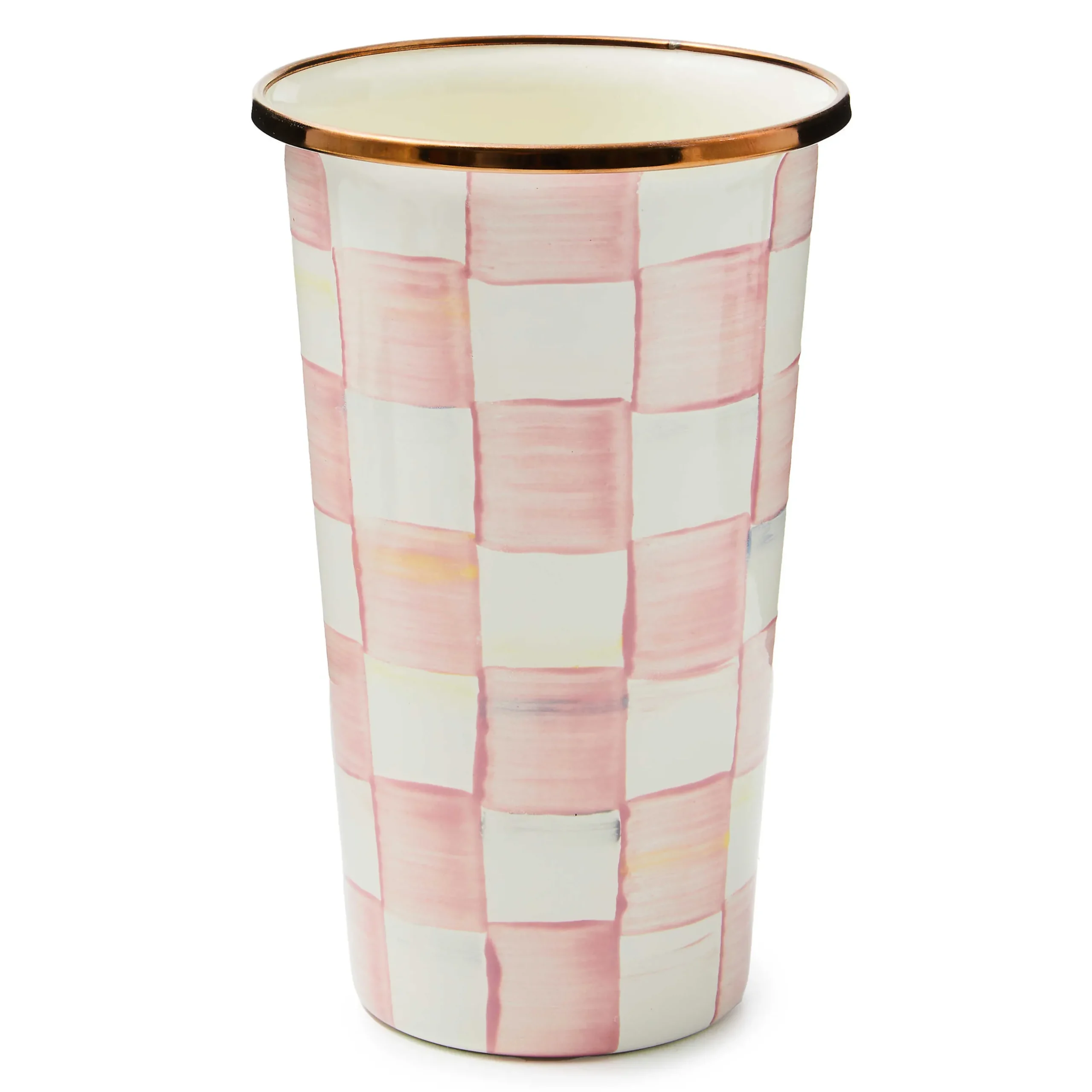 Fall Entertaining|Drinkware|MacKenzie-Childs Rosy Check 20 Ounce Tumbler
