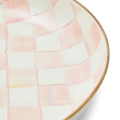 Fall Entertaining|Serveware|MacKenzie-Childs Rosy Check Abundant Bowl