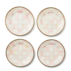 Kitchen & Dining Sets|Fall Entertaining|MacKenzie-Childs Rosy Check Appetizer Plates, Set of 4