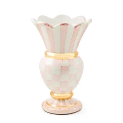 Room Accents|Fall Entertaining|MacKenzie-Childs Rosy Check Ceramic Great Vase