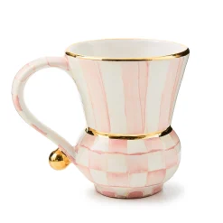 The Coffee Shop|Fall Entertaining|MacKenzie-Childs Rosy Check Ceramic Mug