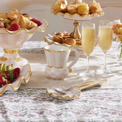 The Coffee Shop|Fall Entertaining|MacKenzie-Childs Rosy Check Ceramic Mug