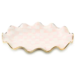 Fall Entertaining|Serveware|MacKenzie-Childs Rosy Check Ceramic Serving Platter