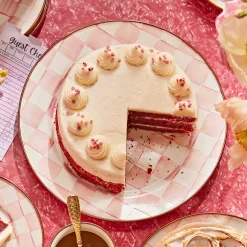 Easter|Spring|MacKenzie-Childs Rosy Check Charger/Plate