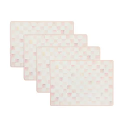 Fall Entertaining|Kitchen & Table Linens|MacKenzie-Childs Rosy Check Cork Back Placemats, Set of 4
