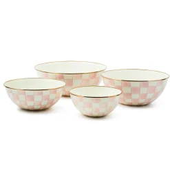 Fall Entertaining|Serveware|MacKenzie-Childs Rosy Check Extra Large Everyday Bowl
