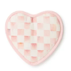 Kitchen & Table Linens|MacKenzie-Childs Rosy Check Heart Potholder