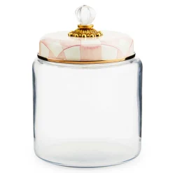 Kitchen Storage & Organization|MacKenzie-Childs Rosy Check Kitchen Canister, Large