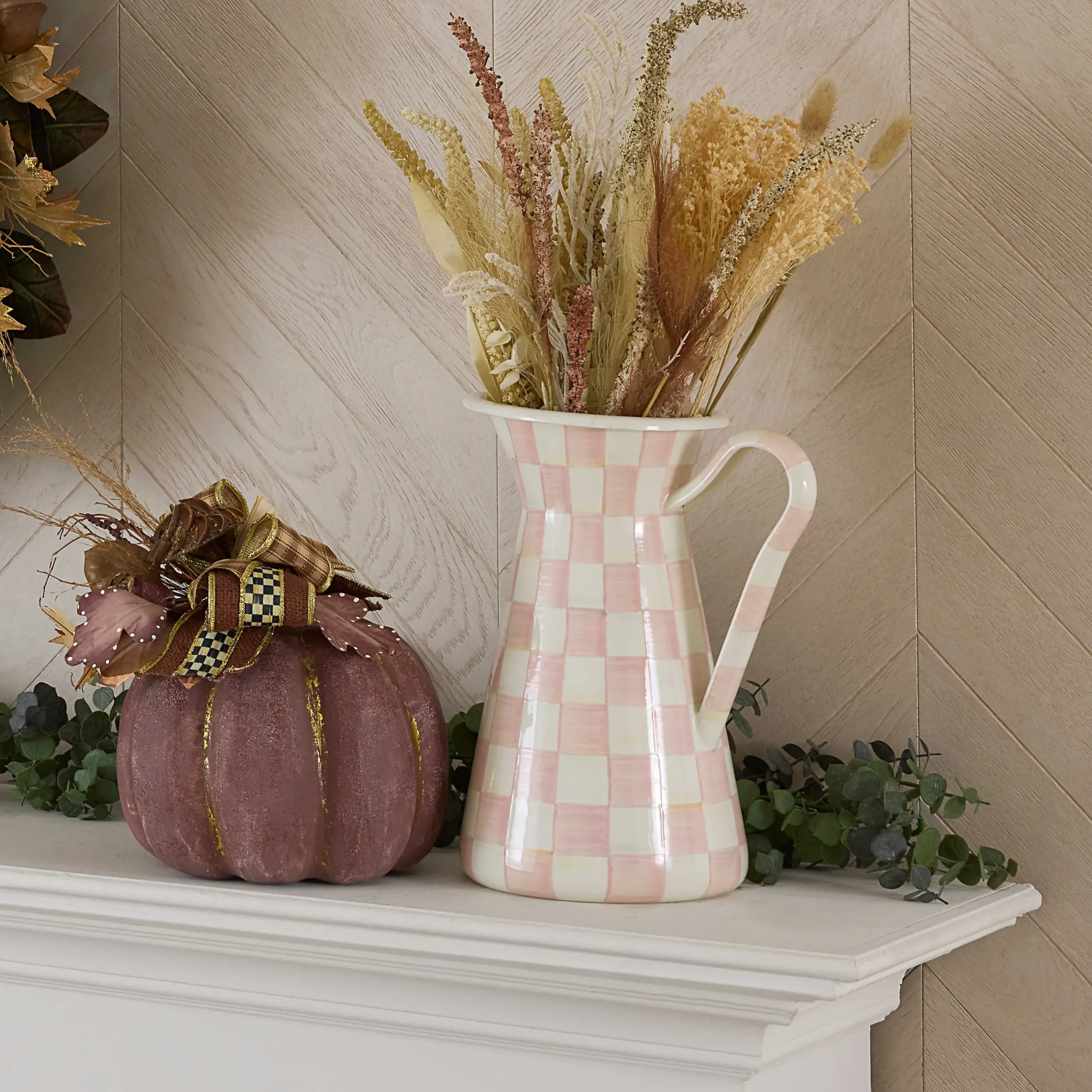 Kitchen Storage & Organization|MacKenzie-Childs Rosy Check Kitchen Canister, Small