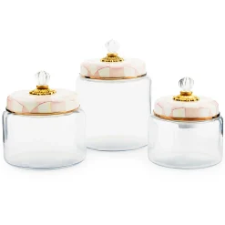 Kitchen Storage & Organization|MacKenzie-Childs Rosy Check Kitchen Canister, Small