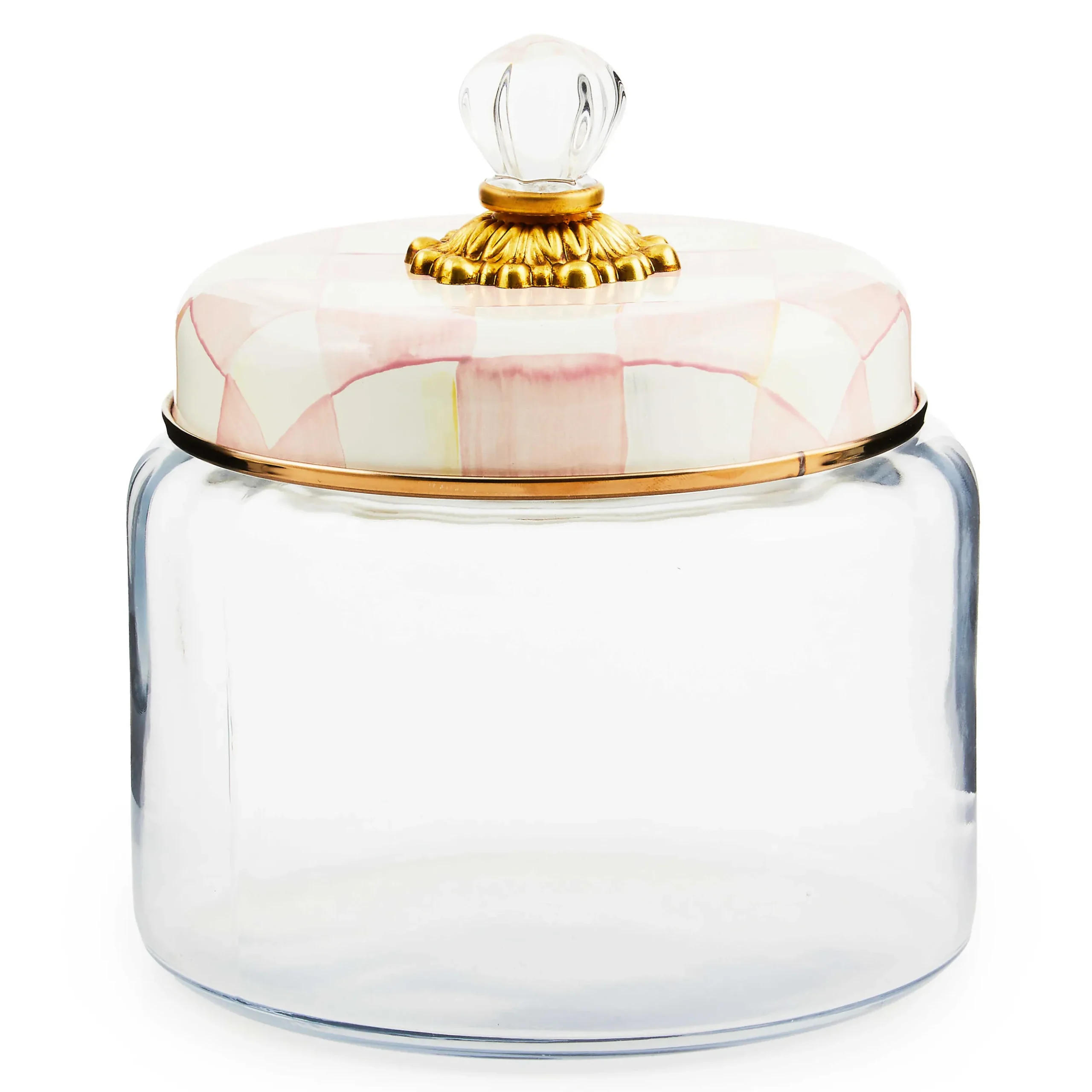 Kitchen Storage & Organization|MacKenzie-Childs Rosy Check Kitchen Canister, Medium
