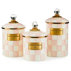 Spring|Room Accents|MacKenzie-Childs Rosy Check Large Canister