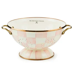Spring|Kitchen Utensils & Tools|MacKenzie-Childs Rosy Check Large Colander