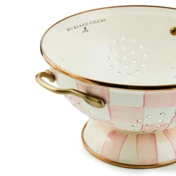 Spring|Kitchen Utensils & Tools|MacKenzie-Childs Rosy Check Large Colander