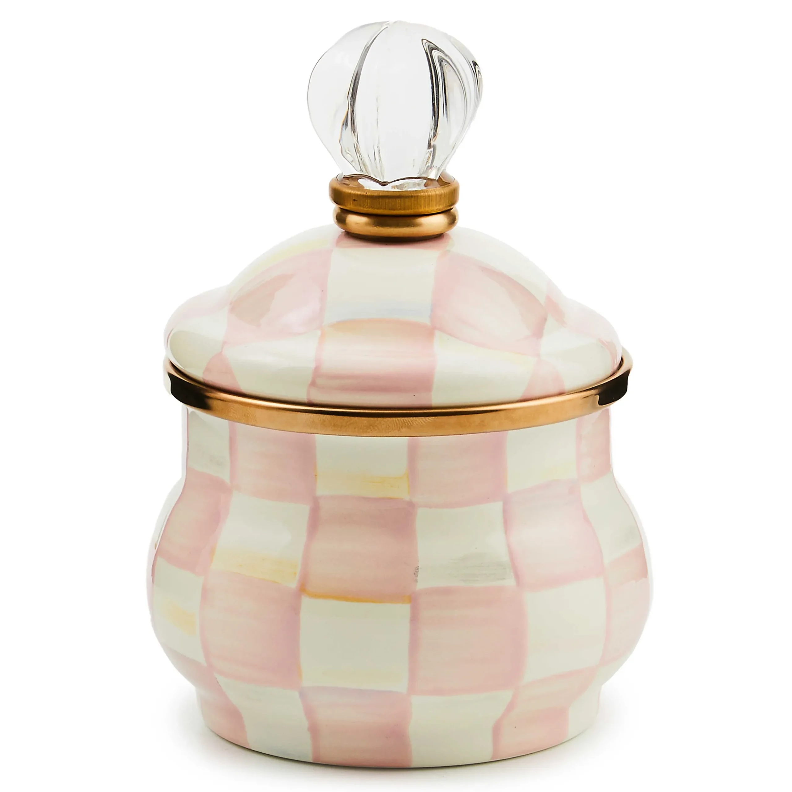 Easter|Spring|MacKenzie-Childs Rosy Check Lidded Sugar Bowl