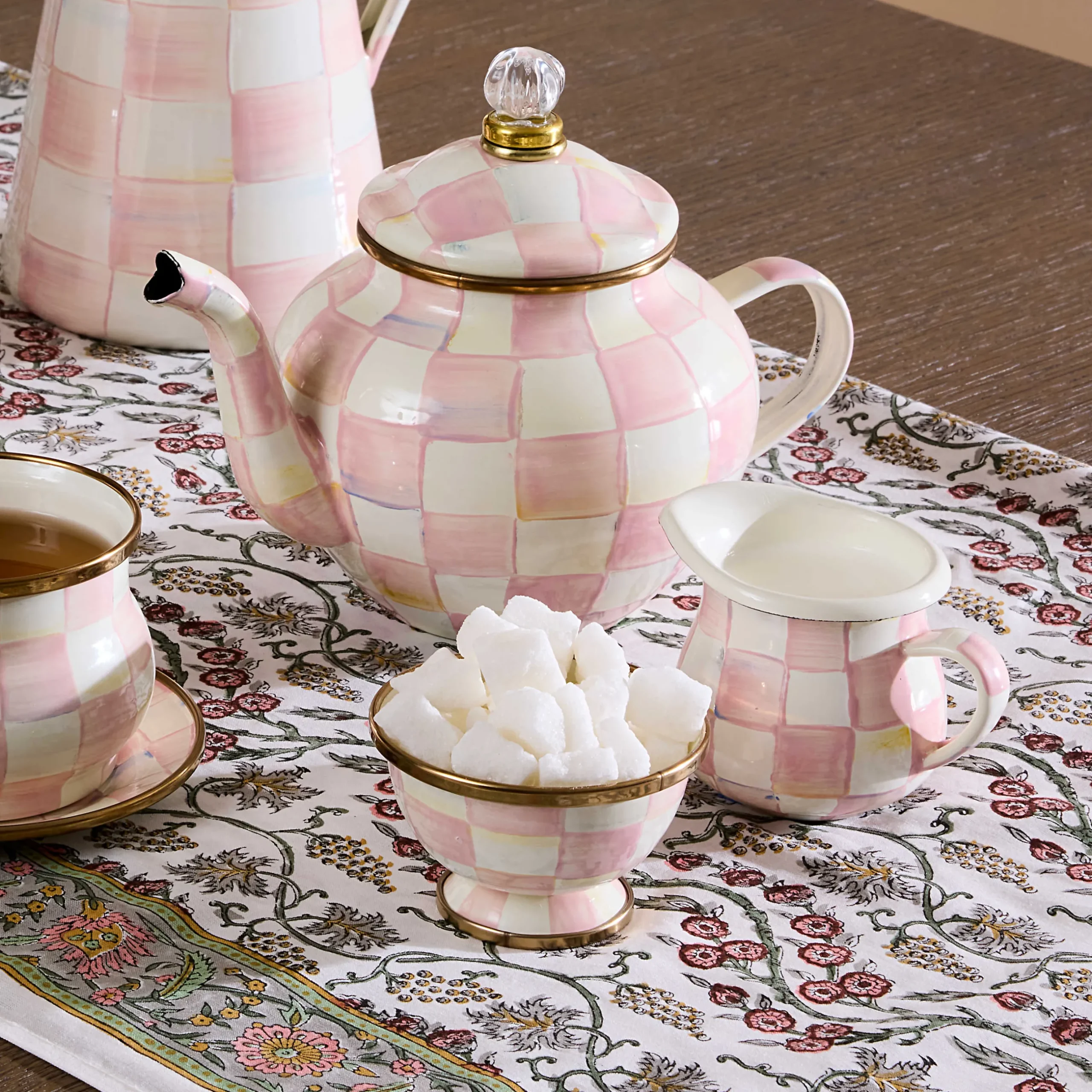 The Coffee Shop|Fall Entertaining|MacKenzie-Childs Rosy Check Little Creamer