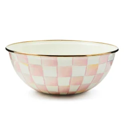 Fall Entertaining|Serveware|MacKenzie-Childs Rosy Check Medium Everyday Bowl
