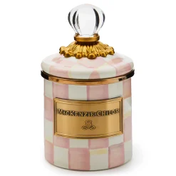 Room Accents|Kitchen Storage & Organization|MacKenzie-Childs Rosy Check Mini Canister