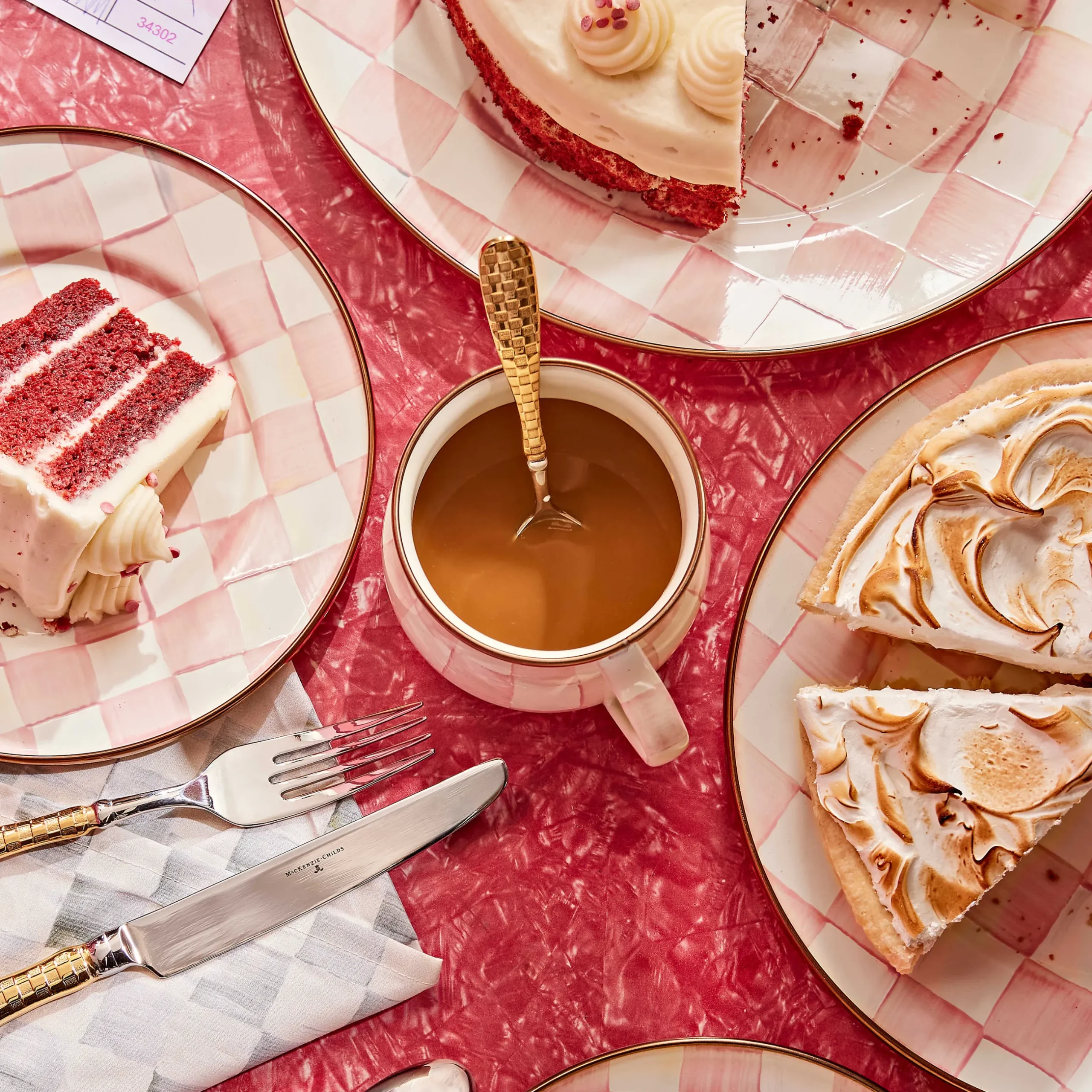 Spring|The Coffee Shop|MacKenzie-Childs Rosy Check Mug