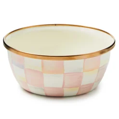 Fall Entertaining|Serveware|MacKenzie-Childs Rosy Check Pinch Bowl
