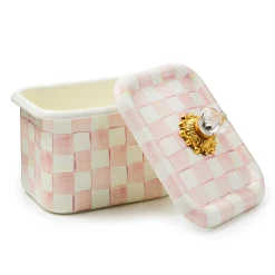 Kitchen Storage & Organization|MacKenzie-Childs Rosy Check Recipe Box