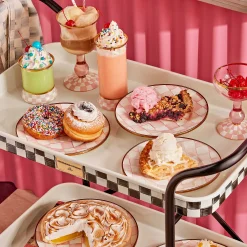 Easter|Spring|MacKenzie-Childs Rosy Check Salad/Dessert Plate