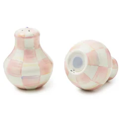 Fall Entertaining|Table Accessories|MacKenzie-Childs Rosy Check Salt  Pepper Shakers