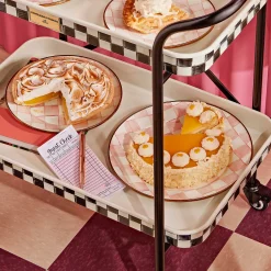 Easter|Spring|MacKenzie-Childs Rosy Check Serving Platter