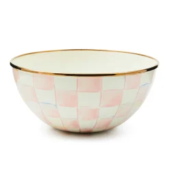 Fall Entertaining|Serveware|MacKenzie-Childs Rosy Check Small Everyday Bowl